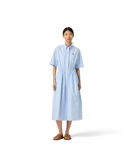 Miu Miu Blue Gingham Check Dress
