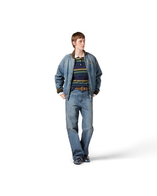 Miu Miu Blue Denim Blouson Jacket