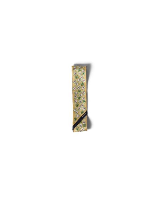 Miu Miu White Printed Twill Scarf