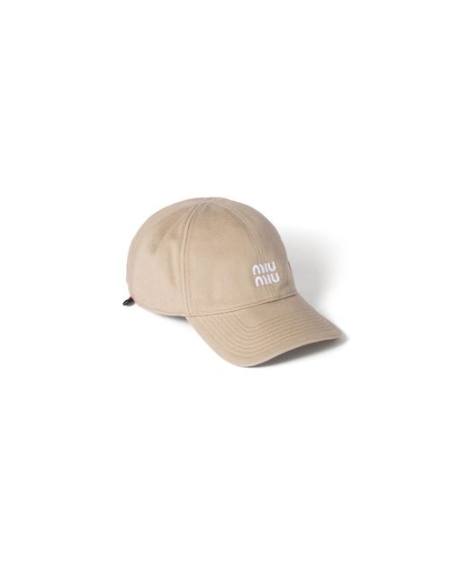 Miu Miu Natural Denim Baseball Cap