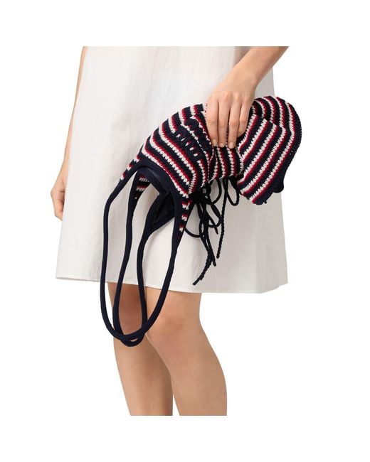 Miu Miu Purple Ivy Crochet Bag