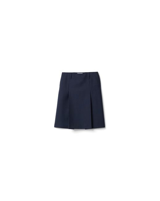 Miu Miu Blue Kid Mohair Skirt