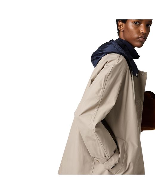 Miu Miu Natural Panama Cotton And Technical Pongé Blouson Jacket