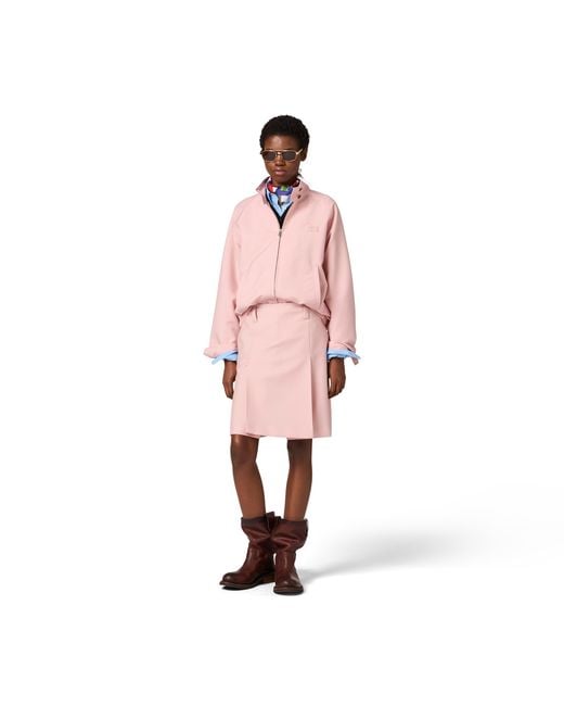 Miu Miu Pink Kid Mohair Skirt