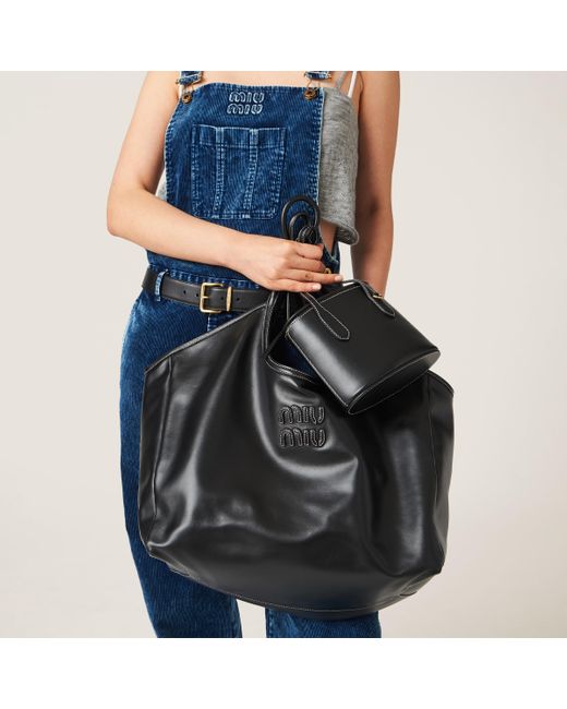 Miu Miu Black Leather Handbag