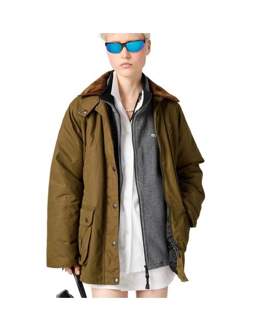 Miu Miu Gray Fleece Sweatshirt