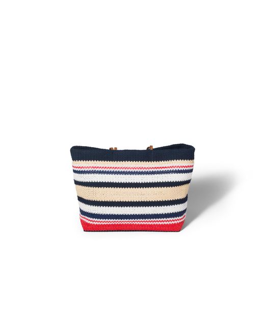 Miu Miu Blue Raffia-Effect Woven Tote Bag