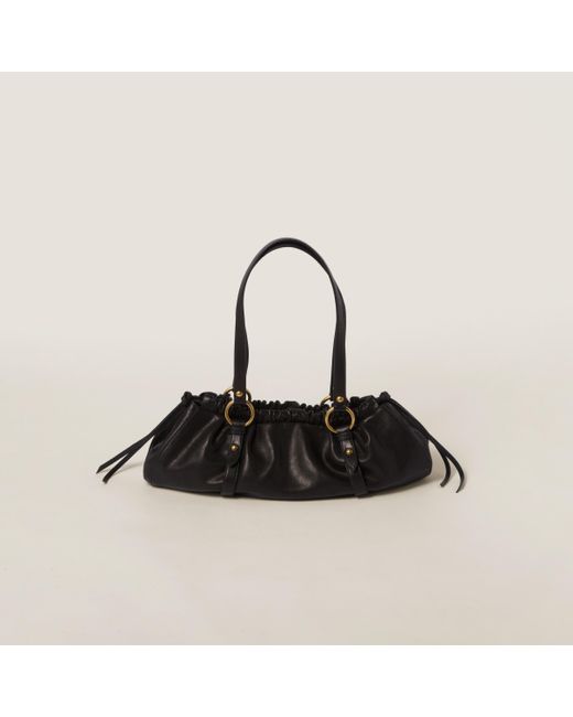 Miu Miu Black Nappa Leather Bag
