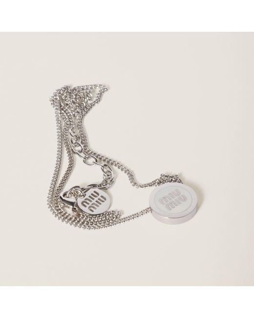 Miu Miu Natural Metal Necklace