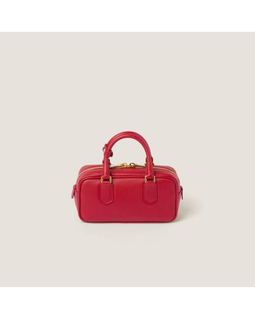 Miu Miu Red Arcadie Leather Bag