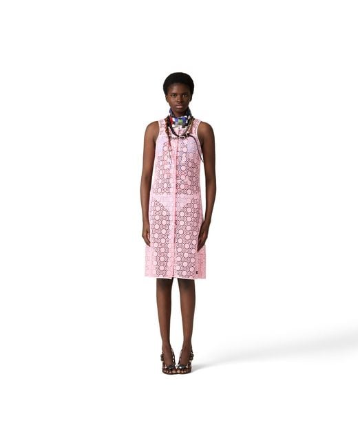 Miu Miu Pink Macramé Dress
