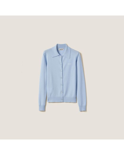 Miu Miu Blue Sky- Cashmere Cardigan