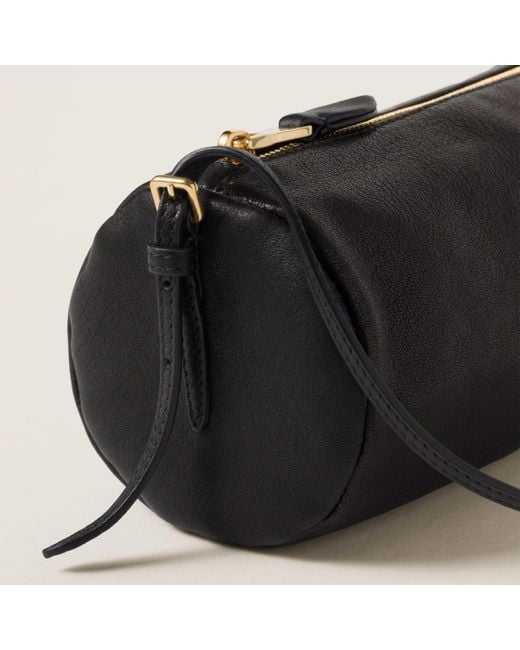 クラッチバッグ MIU MIU MIU MIU NAPPA POUCH Miu Miu Nappa leather mini pouch Brown - Women | VIETTI