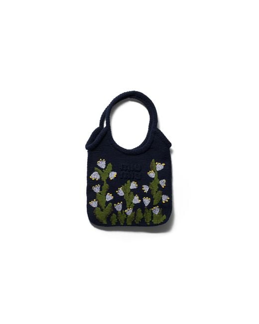 Miu Miu Black Ivy Crochet Handbag