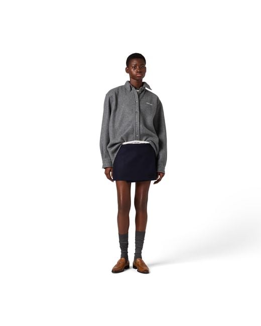 Miu Miu Gray Fleece Shirt