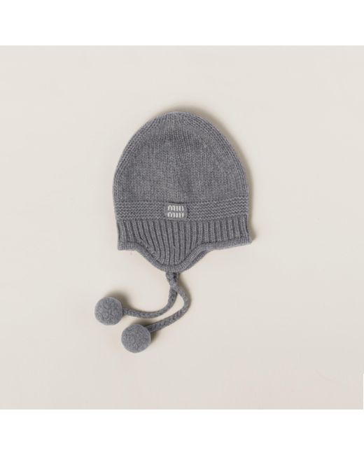 Miu Miu Gray Cashmere Hat