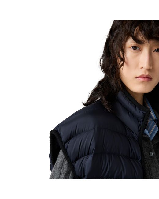Miu Miu Blue Light Pongé Down Vest