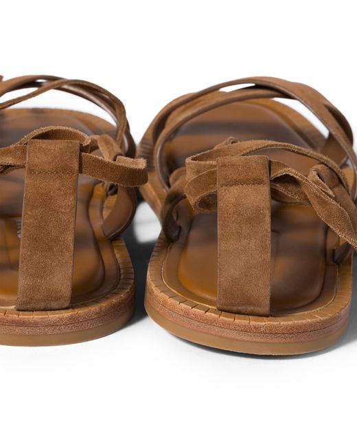 Miu Miu Brown Suede Sandals