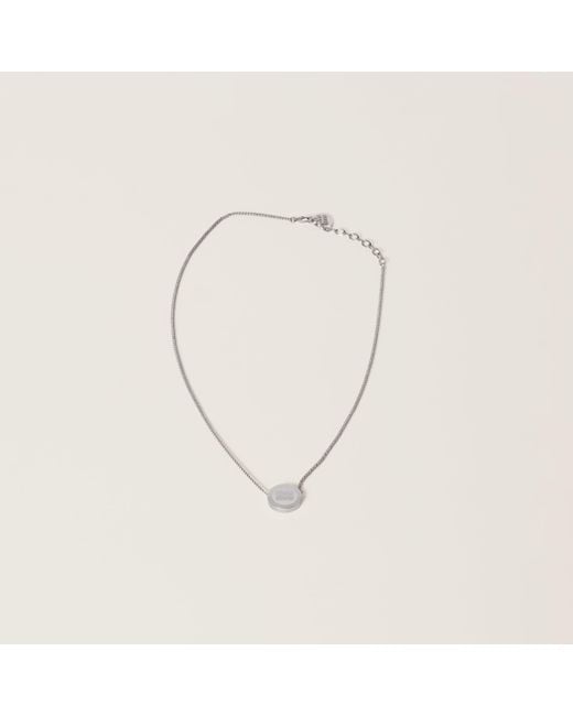 Miu Miu Natural Metal Necklace