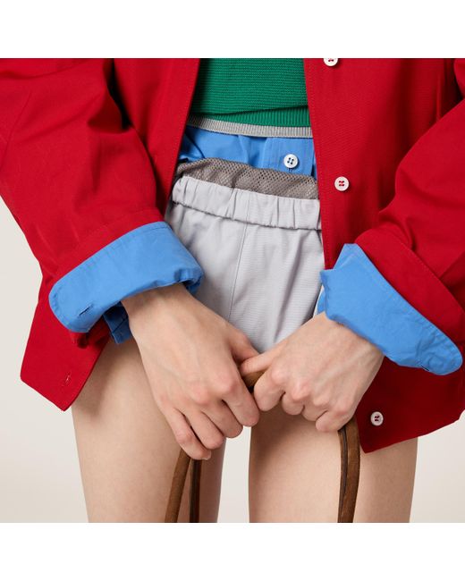 Miu Miu White Poplin Briefs