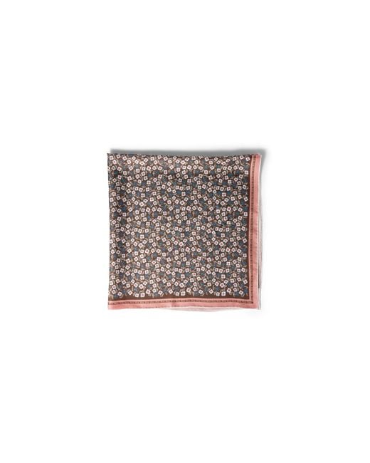 Miu Miu Gray Printed Twill Scarf