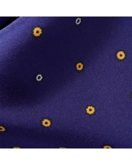 Miu Miu Purple Printed Twill Scarf
