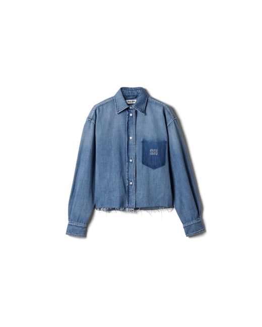 Miu Miu Blue Denim Shirt