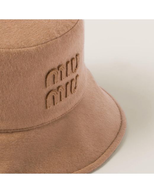 Miu Miu Natural Wool Bucket Hat
