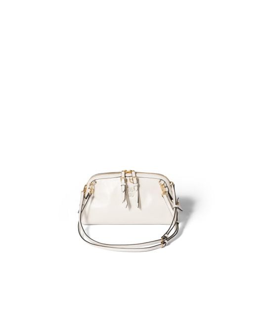 Miu Miu Metallic Caprice Leather Clutch