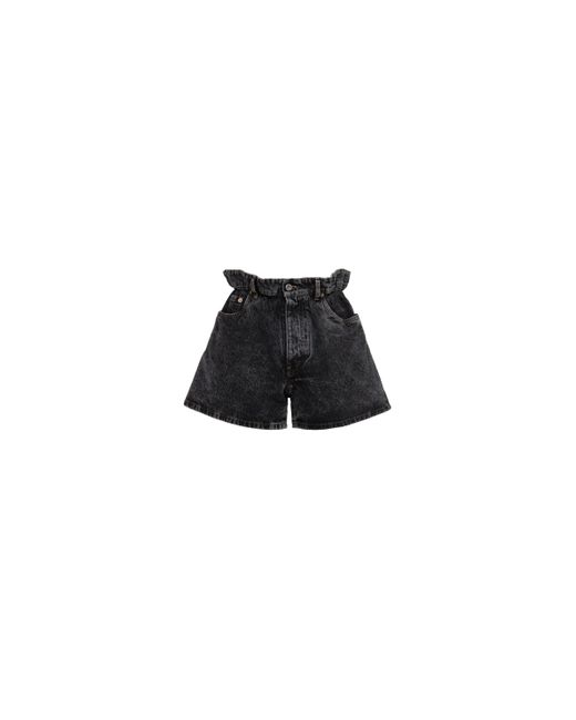 Miu Miu Black Denim Shorts