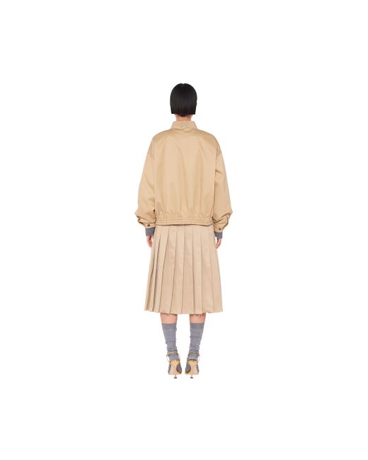 Miu Miu Natural Oversized Chino Blouson Jacket