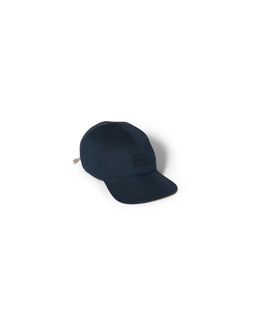 Miu Miu Blue Cotton Baseball Cap