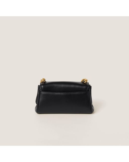 Miu Miu Black Leather Shoulder Bag