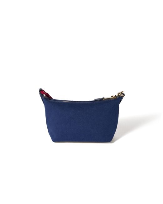Miu Miu Spirit Gabardine Pouch in Blue | Lyst