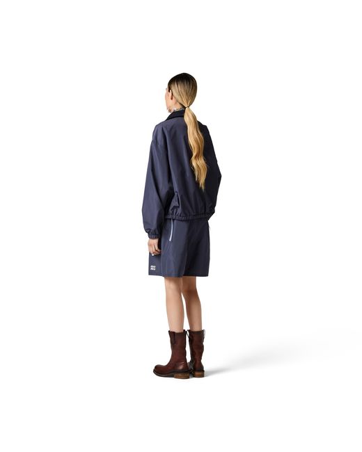 Miu Miu Blue Technical Fabric Bermudas
