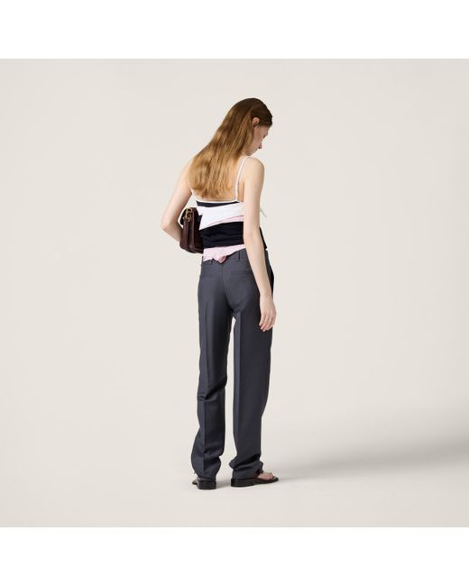 Miu Miu Kid Mohair Trousers