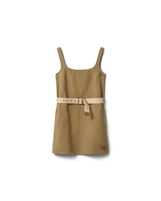 Miu Miu Green Old Gabardine Mini-Dress