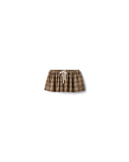 Miu Miu Multicolor Plaid Miniskirt