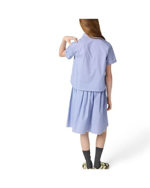 Miu Miu Blue Gingham Shirt