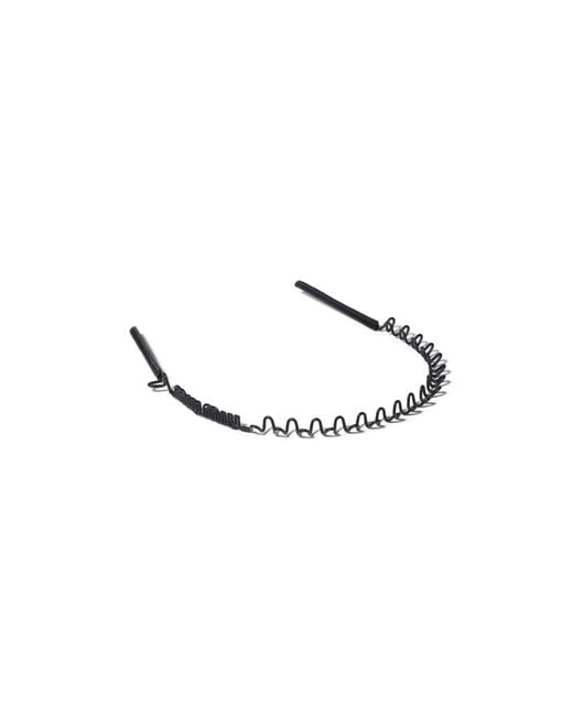 Miu Miu Metallic Metal And Leather Headband