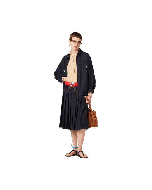 Miu Miu Natural Intarsia-Knit Logo Cardigan