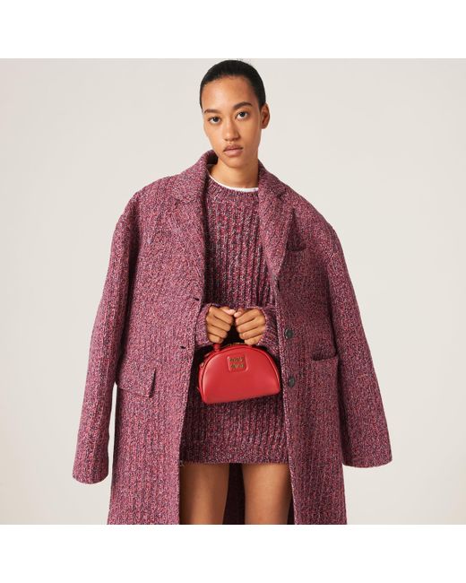 Miu Miu Purple Wool And Cashmere Sweater