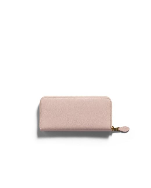Miu Miu Pink Large Leather Wallet
