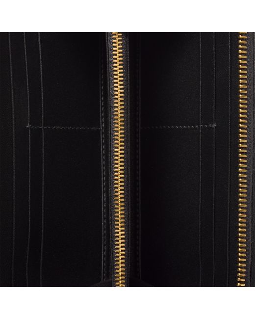 Miu Miu Black Large Matelassé Nappa Leather Wallet