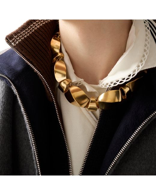 Miu Miu Metallic Metal Necklace