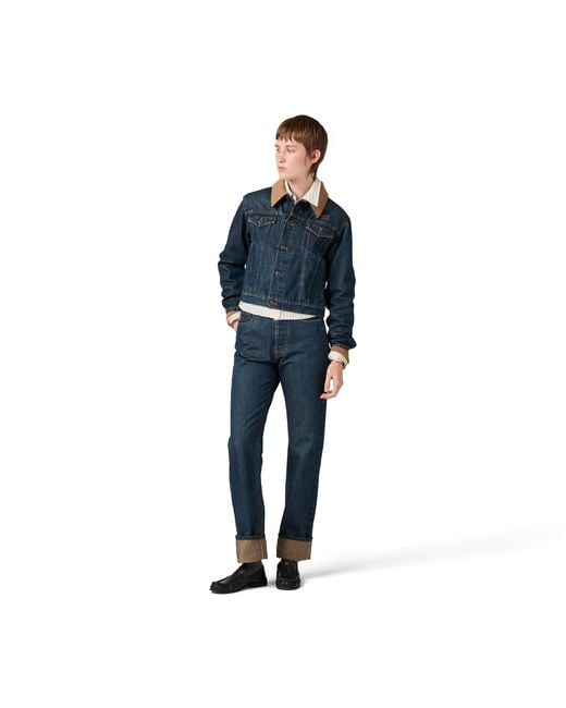 Miu Miu Blue Denim Blouson Jacket