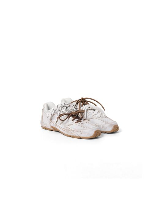 Miu Miu White New Balance X 530 Sl Leather Sneakers