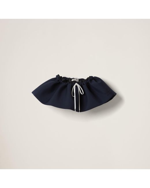 Miu Miu Blue Mohair Miniskirt