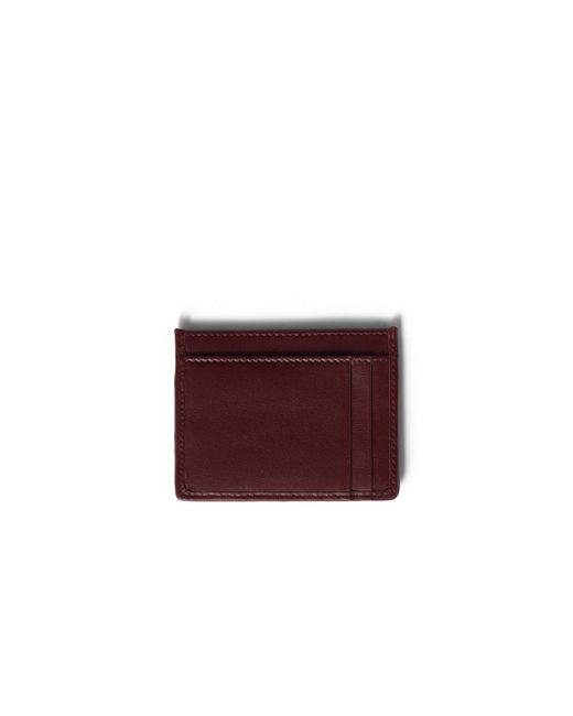 Miu Miu Purple Matelassé Nappa Leather Card Holder