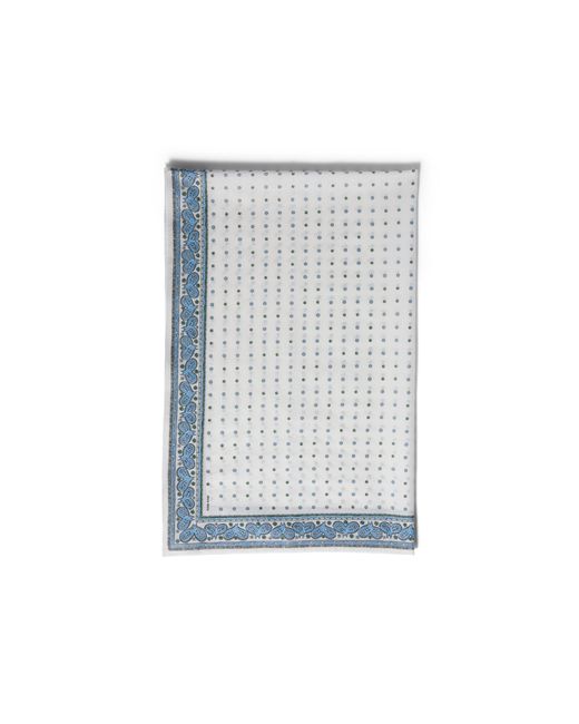 Miu Miu Blue Printed Poplin Scarf